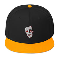 Horror Monster Pazuzu "Captain Howdy" Embroidered Flat Bill Cap embroidered snapback hat, product image 15
