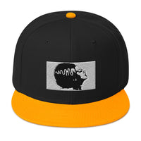 Halloween Monster Bride of Frankenstein Embroidered Flat Bill Cap embroidered snapback hat, product image 16