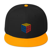 Gaming Speed Cube Puzzle Box Embroidered Flat Bill Cap embroidered snapback hat, product image 16
