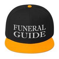 Funeral Guide Parlor Director Embroidered Flat Bill Cap embroidered snapback hat, product image 15