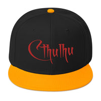 Red Call of Cthulhu The Great Old Ones Embroidered Flat Bill Cap embroidered snapback hat, product image 15