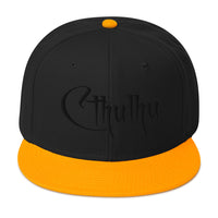 White Call of Cthulhu The Great Old Ones Embroidered Flat Bill Cap embroidered snapback hat, product image 16