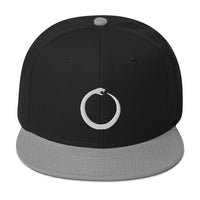 Ouroboros Snake Eating Tail Alchemy Symbol Embroidered Flat Bill Cap embroidered snapback hat, product image 11