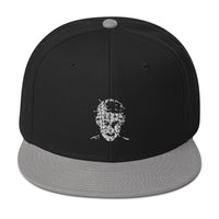 The Hell Priest Cenobite Demon Embroidered Flat Bill Cap embroidered snapback hat, product image 1