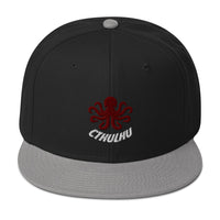 The Call of Cthulhu Horror Fiction Embroidered Flat Bill Cap embroidered snapback hat, product image 12