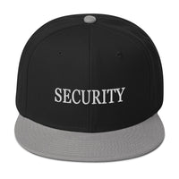 Security Team Embroidered Flat Bill Cap embroidered snapback hat, product image 12