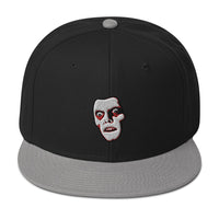 Horror Monster Pazuzu "Captain Howdy" Embroidered Flat Bill Cap embroidered snapback hat, product image 11