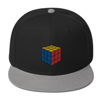 Gaming Speed Cube Puzzle Box Embroidered Flat Bill Cap embroidered snapback hat, product image 12