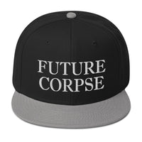 Future Corpse Goth Fashion Embroidered Flat Bill Cap embroidered snapback hat, product image 12