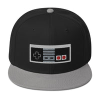 Classic 80's Game Controller Embroidered Flat Bill Cap embroidered snapback hat, product image 12