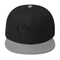 White Call of Cthulhu The Great Old Ones Embroidered Flat Bill Cap embroidered snapback hat, product image 12