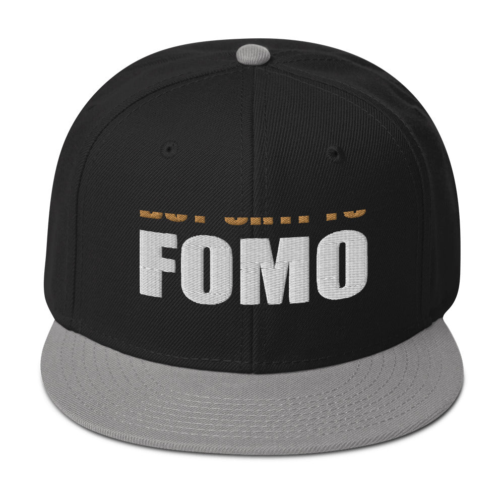 Buy Crypto Now and FOMO In Bitcoin Ethereum Flat Bill Cap Snapback Hat