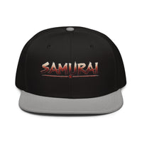Anime Samurai Warrior Embroidered Flat Bill embroidered snapback hat, product image 6