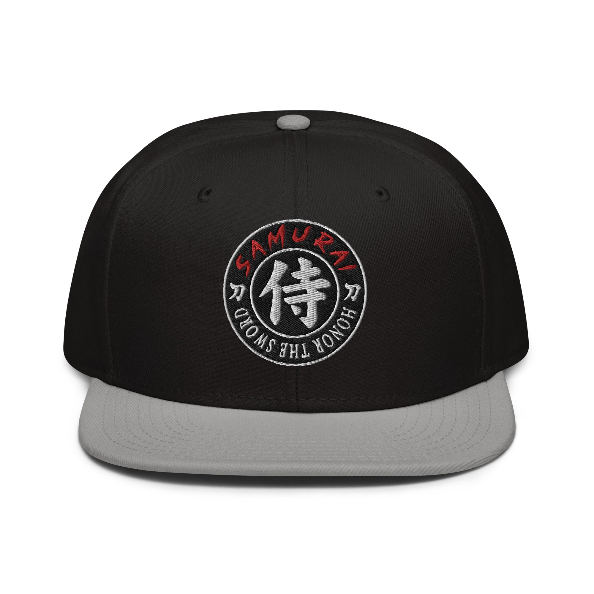 Samurai Honor the Sword Japanese Kanji Symbol Flat Bill Snapback Hat