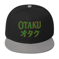 Otaku オタク embroidered snapback hat, product image 1