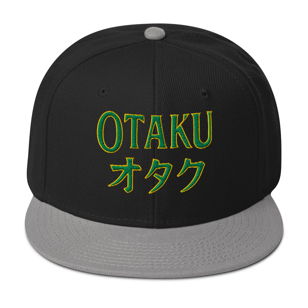 Otaku オタク embroidered snapback hat, product image 1