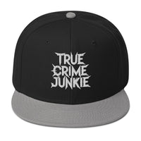 True Crime Junkie embroidered snapback hat, product image 6