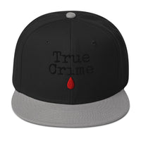 True Crime Blood Drop embroidered snapback hat, product image 7