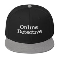 Online Detective embroidered snapback hat, product image 6