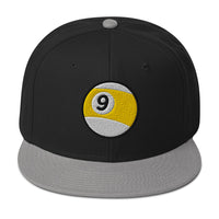 Nine Ball Billiards embroidered snapback hat, product image 7
