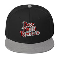 Dark Truth Revealed True Crime Flat Bill embroidered snapback hat, product image 1