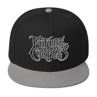 Future Corpses Horror Flat Bill embroidered snapback hat, product image 1