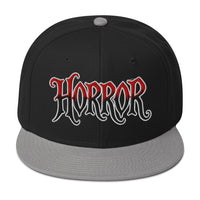 HORROR Flat Bill embroidered snapback hat, product image 6
