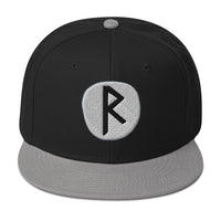 Raidho Rune embroidered snapback hat, product image 6