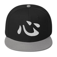 Japanese Kanji Heart embroidered snapback hat, product image 6