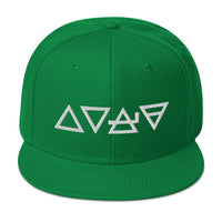 Fire Water Wind Earth The Four Elements of Matter Embroidered Flat Bill Cap embroidered snapback hat, product image 29