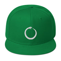Ouroboros Snake Eating Tail Alchemy Symbol Embroidered Flat Bill Cap embroidered snapback hat, product image 29
