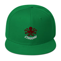 The Call of Cthulhu Horror Fiction Embroidered Flat Bill Cap embroidered snapback hat, product image 30