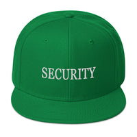 Security Team Embroidered Flat Bill Cap embroidered snapback hat, product image 29