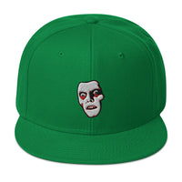 Horror Monster Pazuzu "Captain Howdy" Embroidered Flat Bill Cap embroidered snapback hat, product image 29