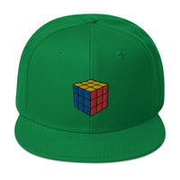 Gaming Speed Cube Puzzle Box Embroidered Flat Bill Cap embroidered snapback hat, product image 30