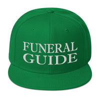 Funeral Guide Parlor Director Embroidered Flat Bill Cap embroidered snapback hat, product image 29