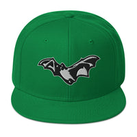 Flying Vampire Bat Goth Fashion Embroidered Flat Bill Cap embroidered snapback hat, product image 29