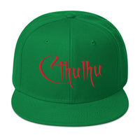 Red Call of Cthulhu The Great Old Ones Embroidered Flat Bill Cap embroidered snapback hat, product image 29