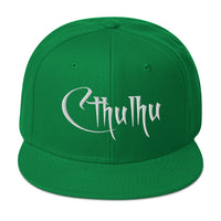 White Call of Cthulhu The Great Old Ones Embroidered Flat Bill Cap embroidered snapback hat, product image 29