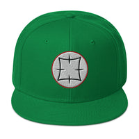 Ancient Japanese Symbol Embroidered Samurai Flat Bill Cap embroidered snapback hat, product image 29