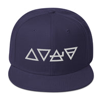 Fire Water Wind Earth The Four Elements of Matter Embroidered Flat Bill Cap embroidered snapback hat, product image 19