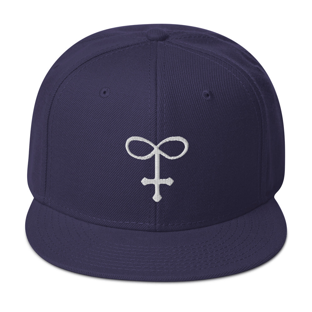 Alchemy Glass Occult Symbol Embroidered Flat Bill Cap Snapback Hat