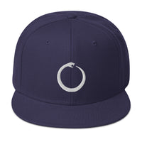 Ouroboros Snake Eating Tail Alchemy Symbol Embroidered Flat Bill Cap embroidered snapback hat, product image 19
