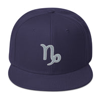 Zodiac Sign Capricorn Embroidered Flat Bill Cap embroidered snapback hat, product image 19