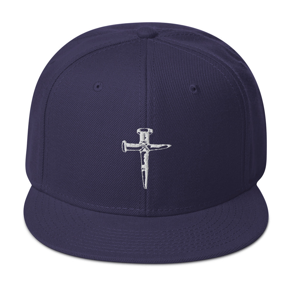 Wooden Stakes Cross Embroidered Flat Bill Cap Snapback Hat Vampire Hunter
