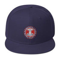 Odin Hammer Viking Runes Embroidered Flat Bill Cap embroidered snapback hat, product image 19