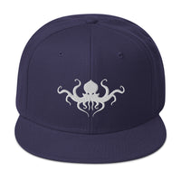 Horror Beast Cthulhu Embroidered Flat Bill Cap embroidered snapback hat, product image 20
