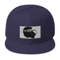 Halloween Monster Bride of Frankenstein Embroidered Flat Bill Cap embroidered snapback hat, product image 20