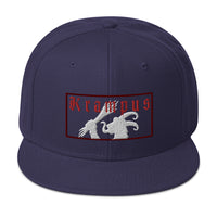Gruss Vom Krampus Embroidered Flat Bill Cap embroidered snapback hat, product image 19