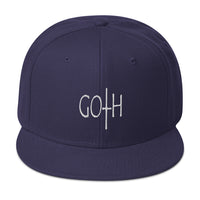 Goth Dark and Morbid Style Halloween Embroidered Flat Bill Cap embroidered snapback hat, product image 19